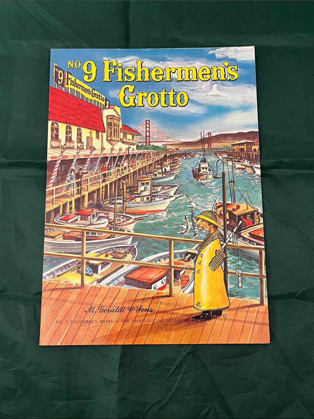 Vtg Fishermen’s Grotto menu